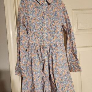 Floral Long-Sleeve Kids Dress